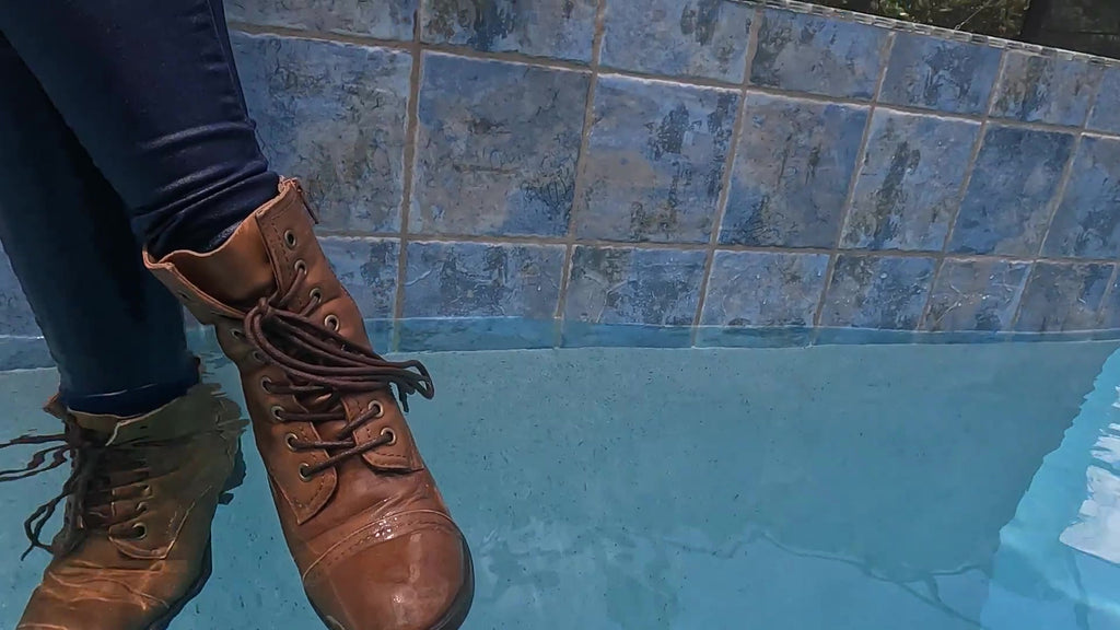 Natalie Swims in Jeans