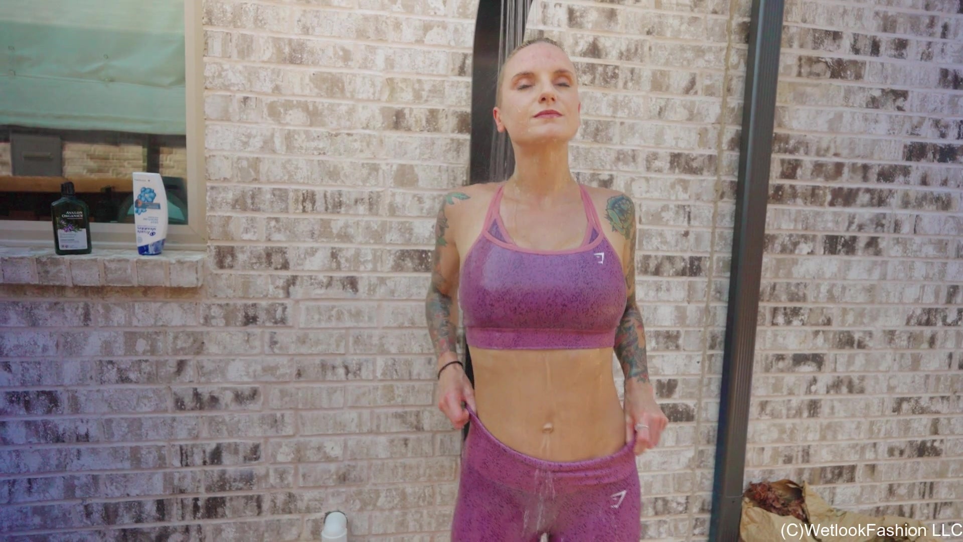 Natasha's Swim in Pink Workout Clothes