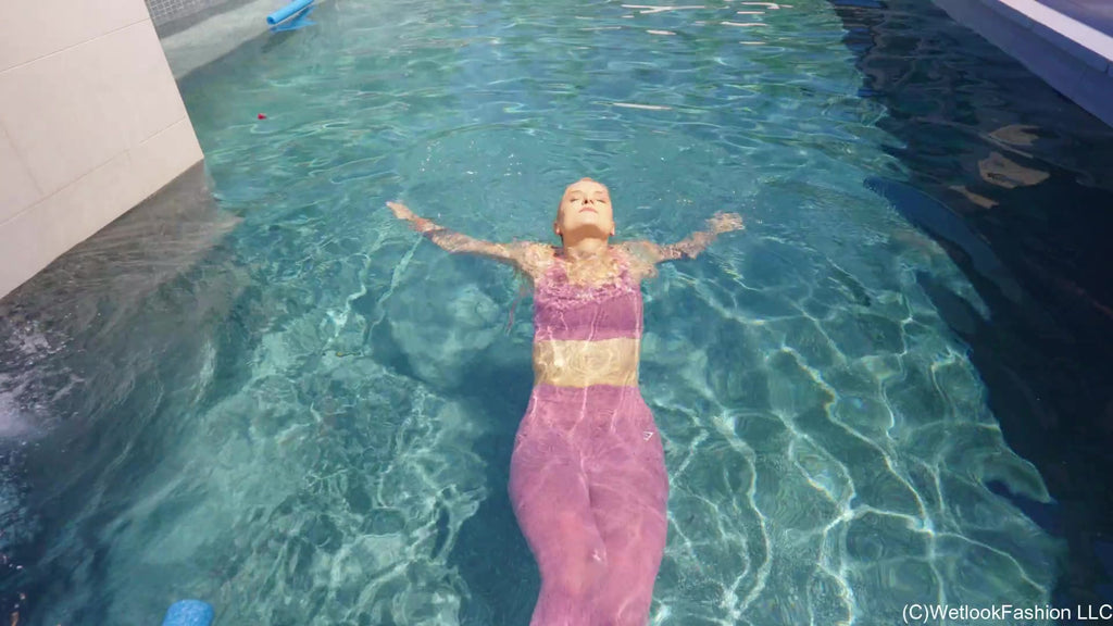 Natasha's Swim in Pink Workout Clothes