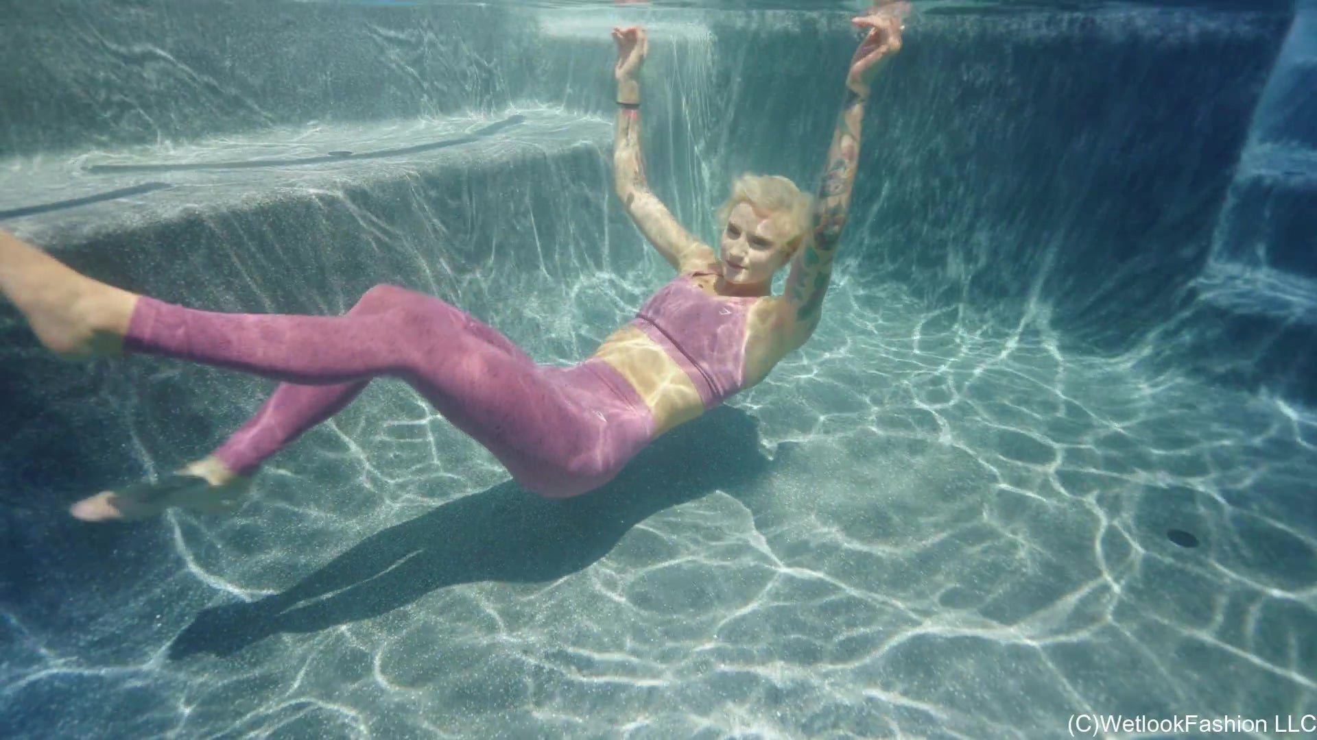 Natasha's Swim in Pink Workout Clothes