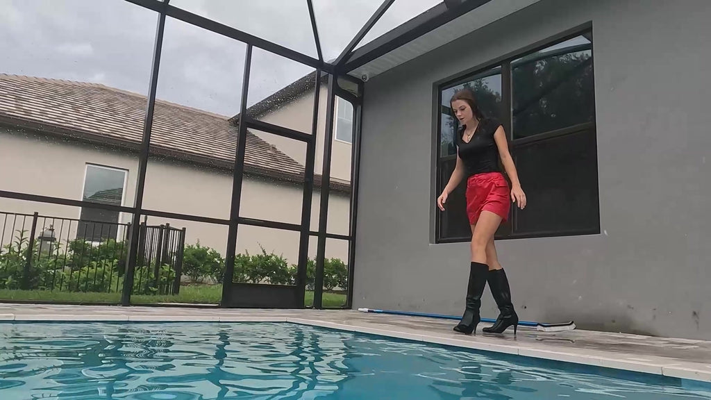 Nathalia Swims in Her  Clubbing Outfit