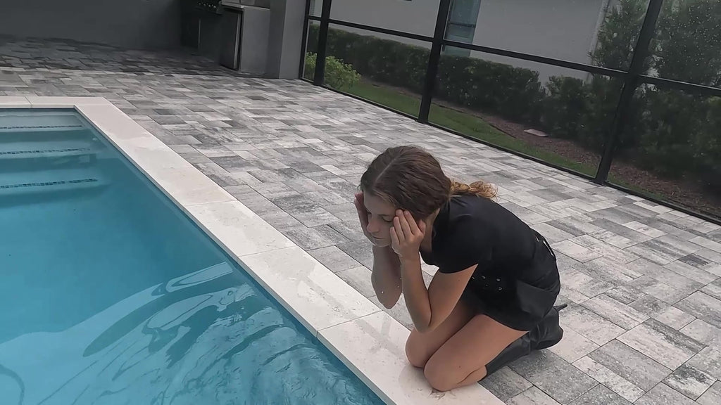 Nathalia Swims in Her  Clubbing Outfit