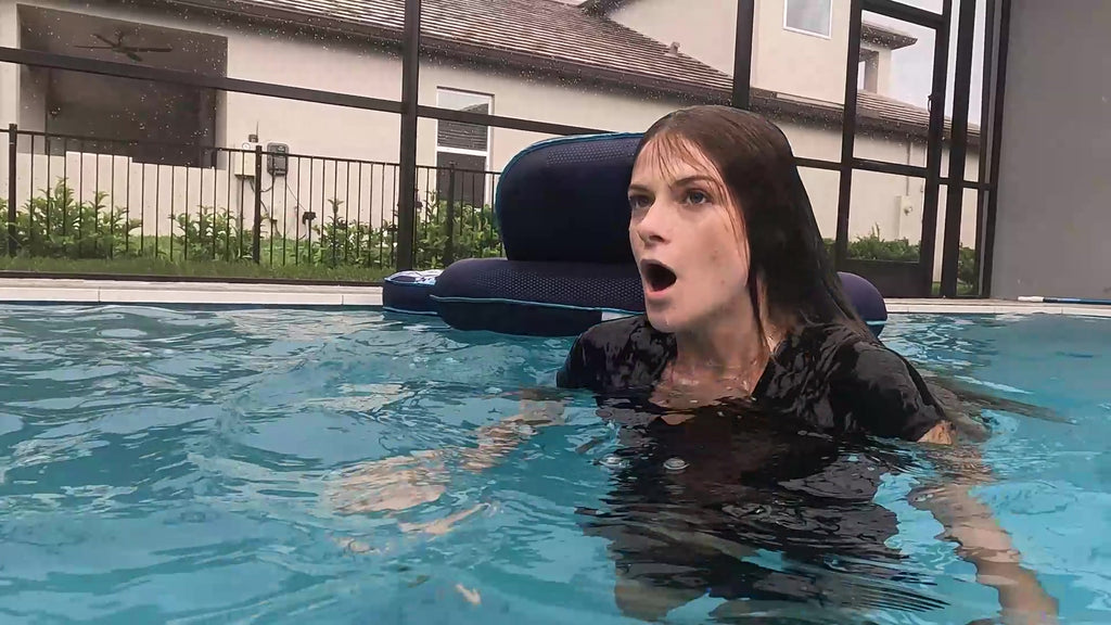 Nathalia Swims in Her  Clubbing Outfit