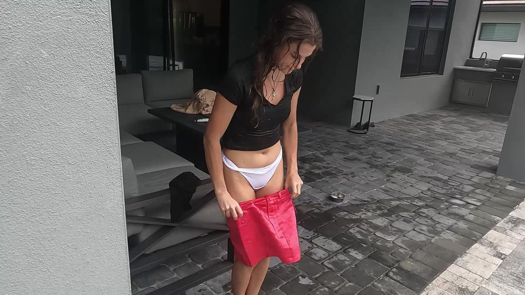 Nathalia Swims in Her  Clubbing Outfit