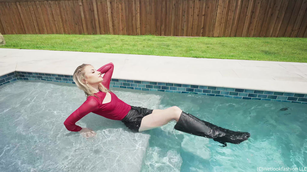 New Model Izabella Takes Her First Ever Fully Clothed Swim