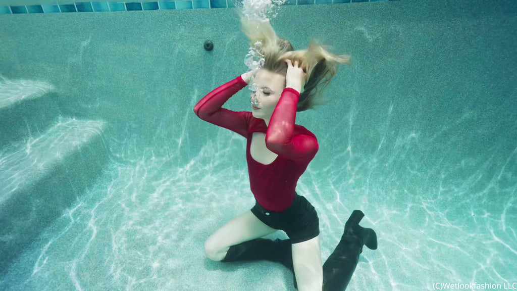 New Model Izabella Takes Her First Ever Fully Clothed Swim