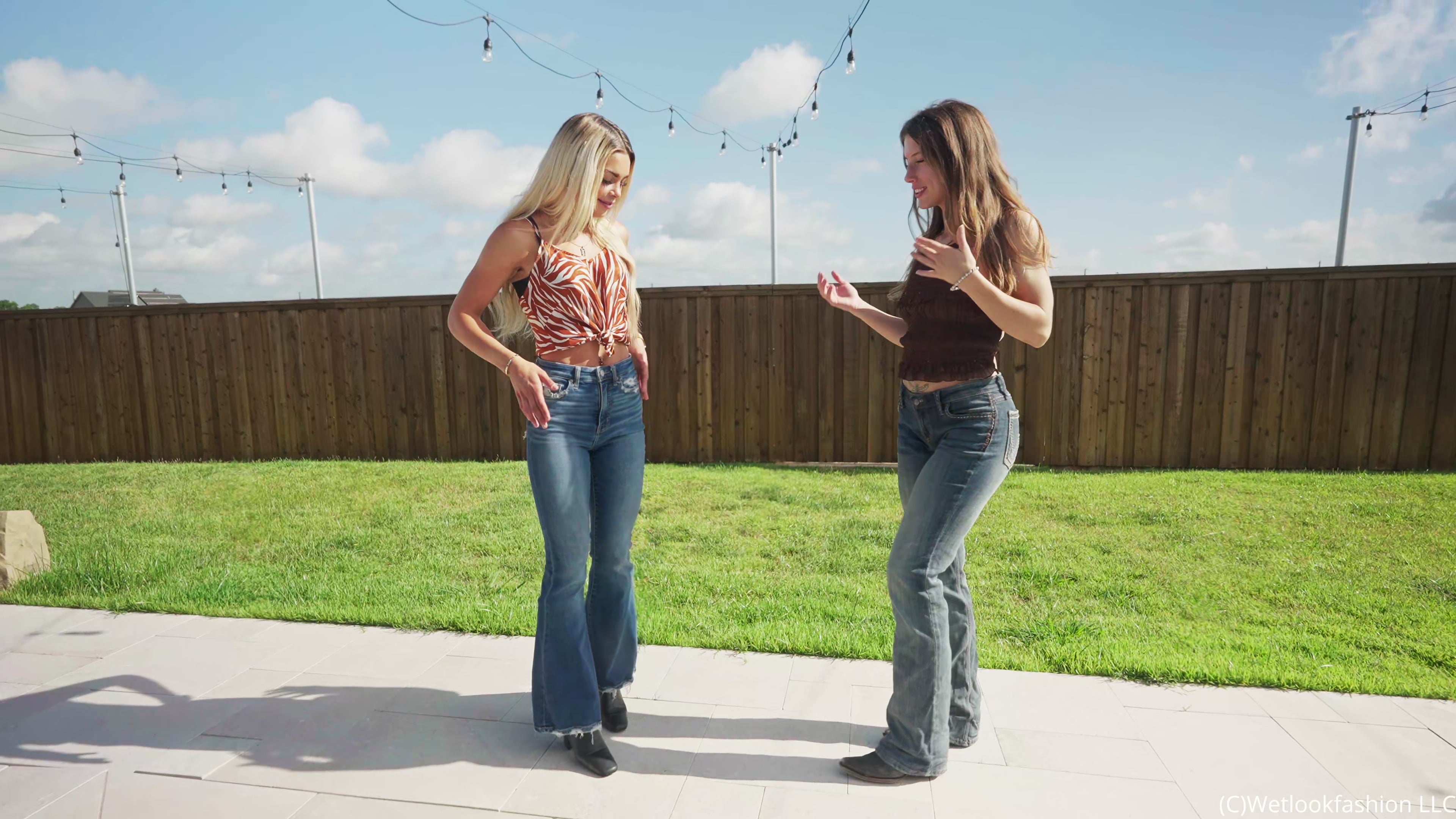 New Models Ivy & Jade get Wet in Jeans and Boots