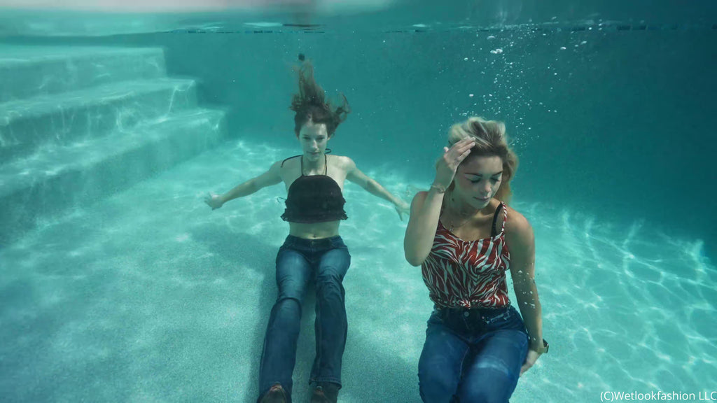 New Models Ivy & Jade get Wet in Jeans and Boots