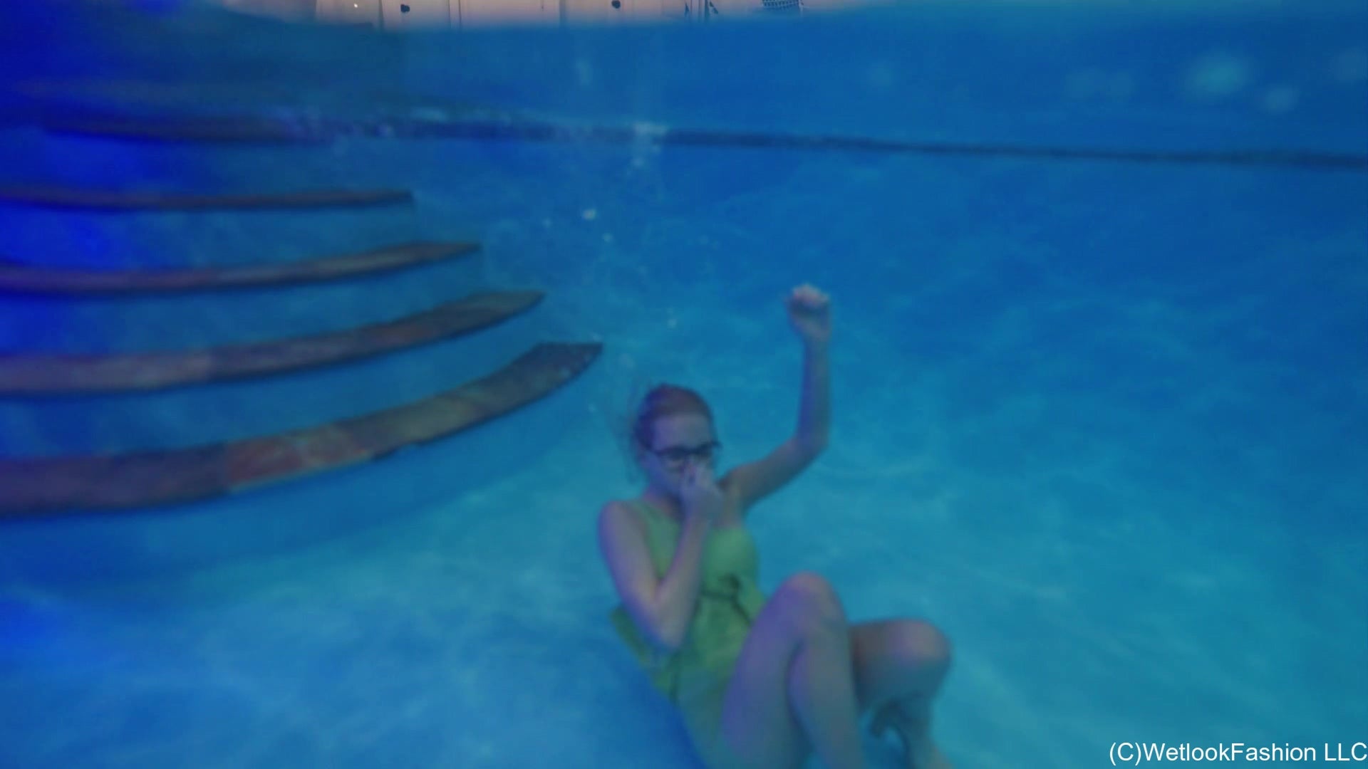 Pool Time with Hannah Wearing a Mini Skirt Outfit