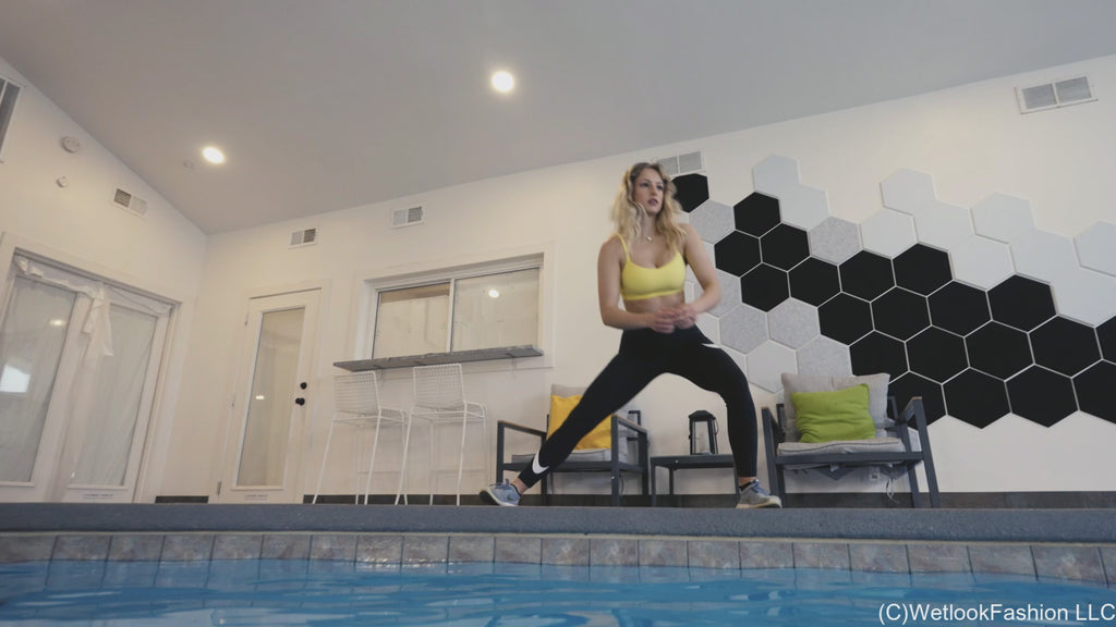 Camille Trains and Swims in Nike Workout Gear