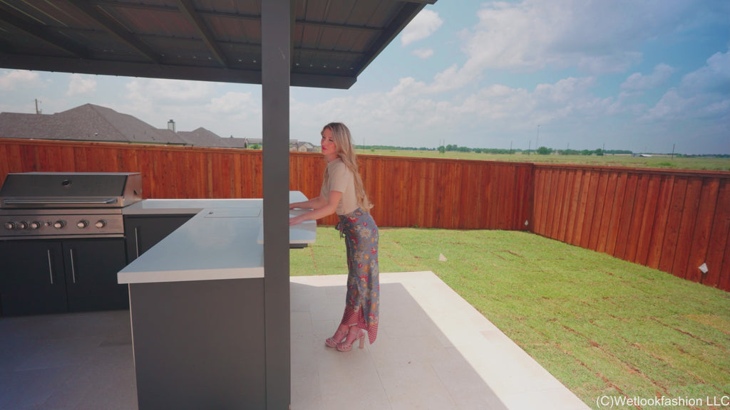Kate Goes for a Swim in a Tight Shirt and Satin Pants
