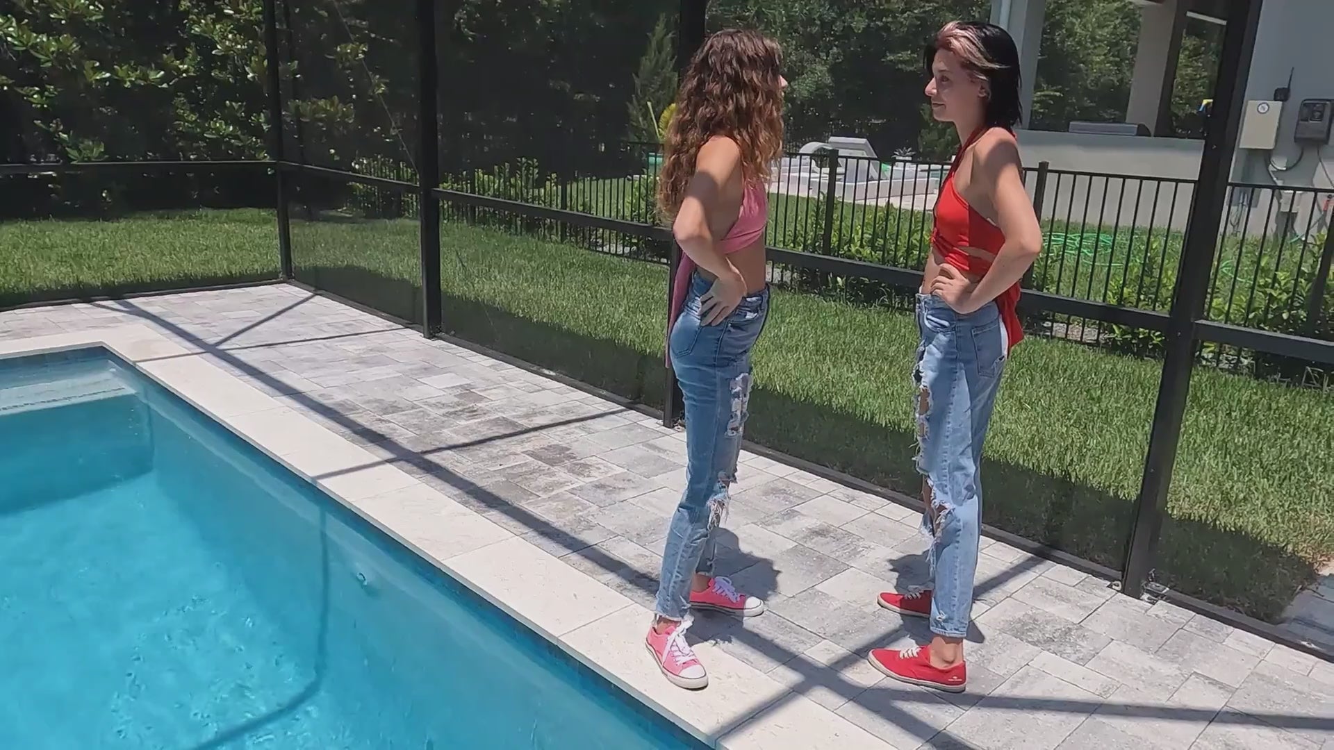 Kilo and Nathalia Fully-Clothed Catfight