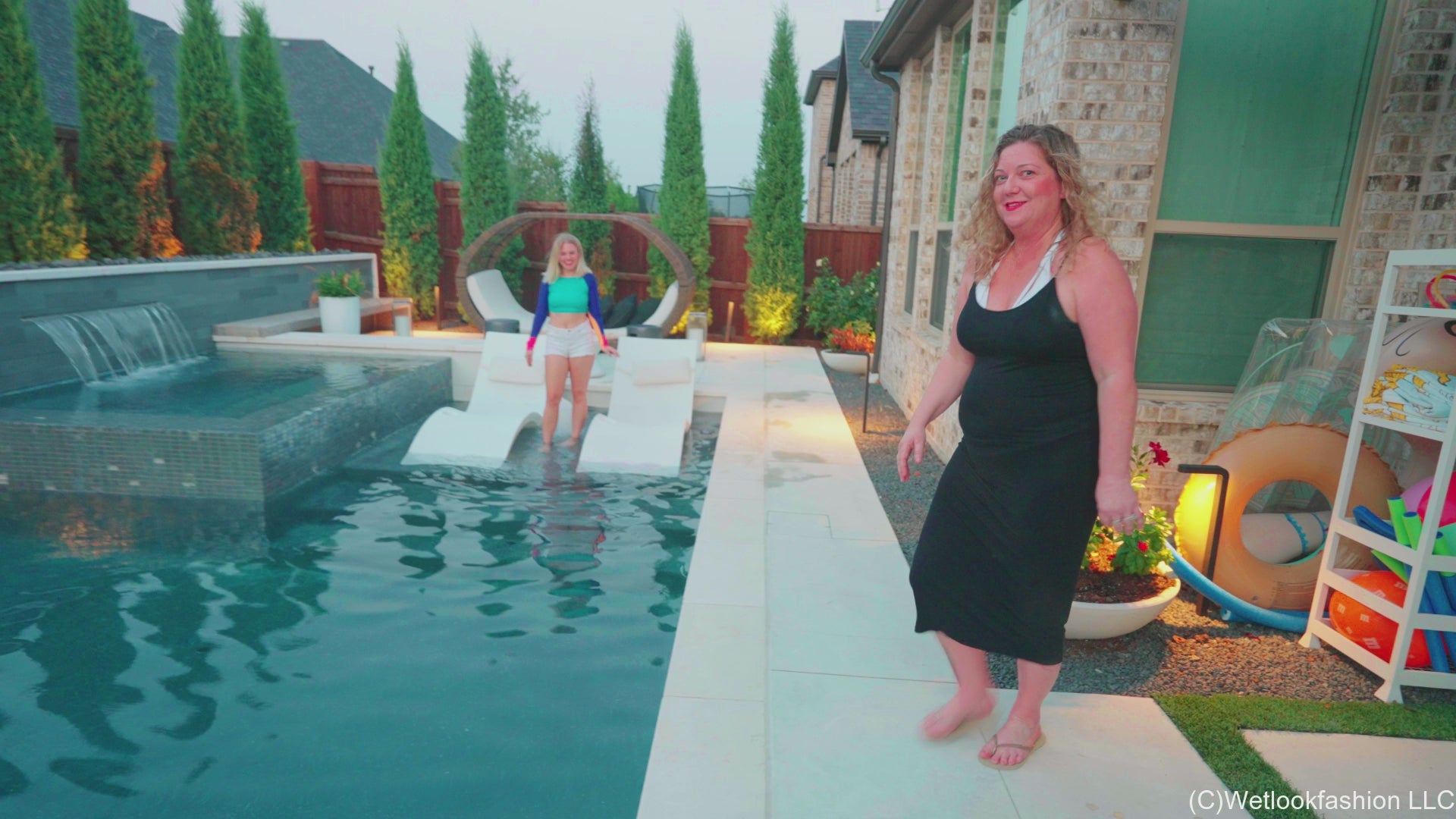 Summer Invites Ashley for a Spontaneous Swim