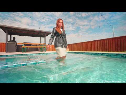 Samantha Gets Wet in a White Dress and a Leather Coat