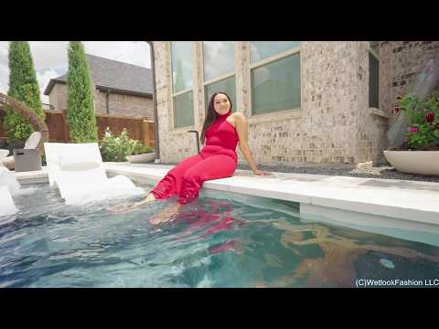 Tina Takes a Formal Swim and Shower