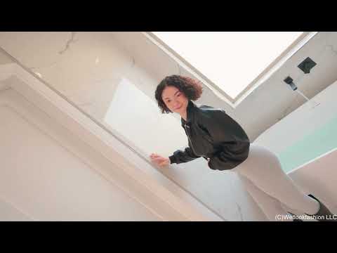 Elena Takes a Bath in a Jumpsuit, Boots and Leather Jacket