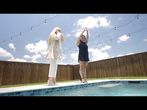 Reina Teaches Amber How to Do a Dive Fully Dressed