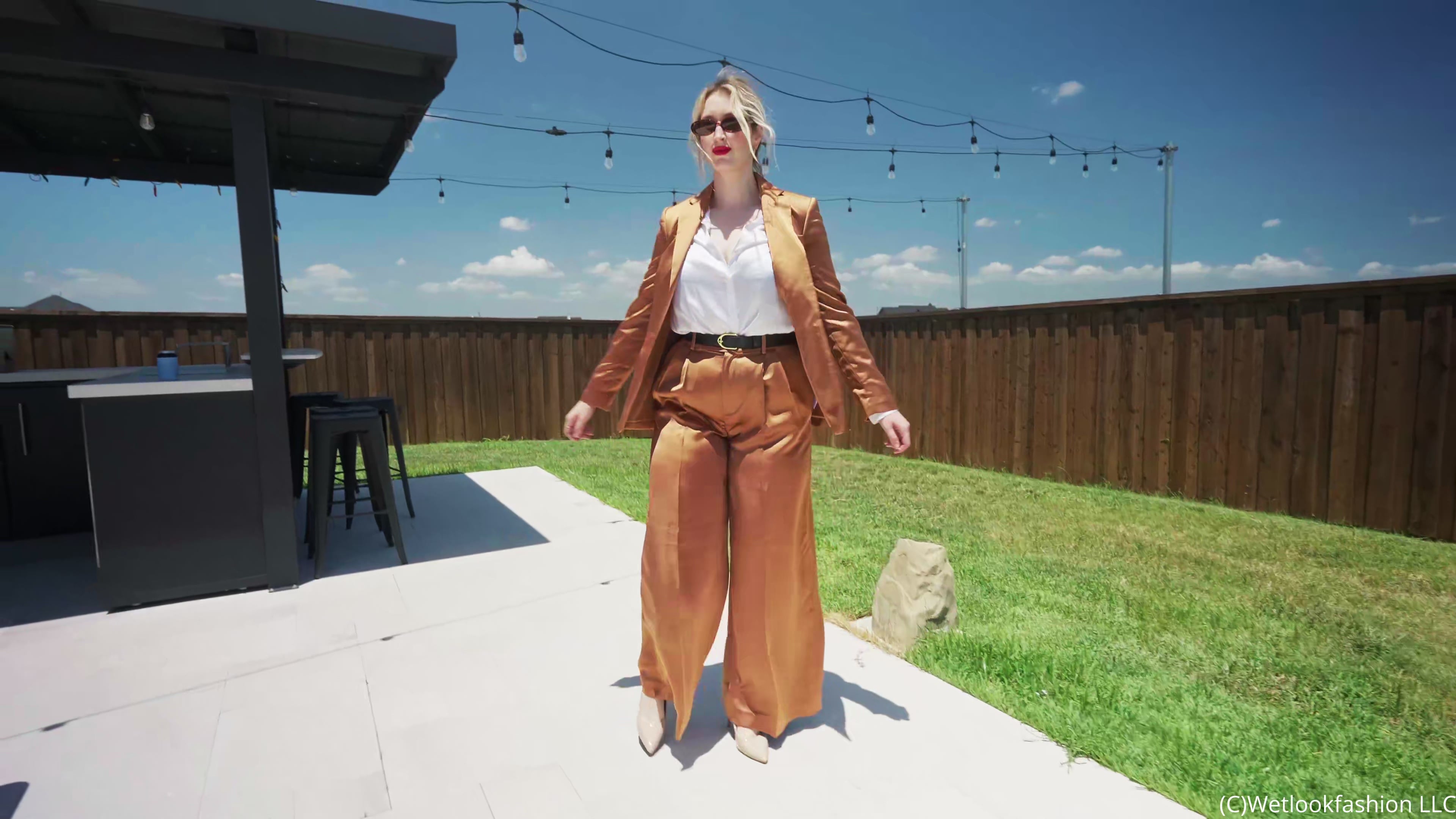 Ralph Lauren Satin Suit Splash - Ariel Goes All In