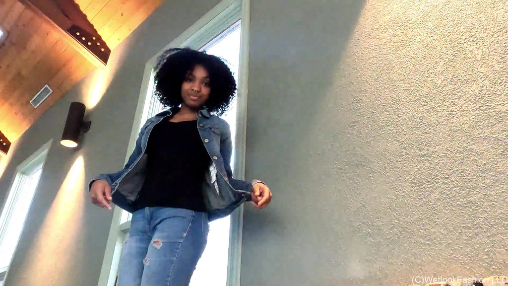 Denim Swim with Rose