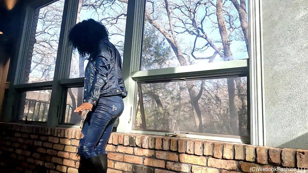 Denim Swim with Rose