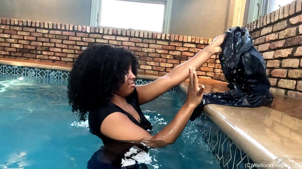 Denim Swim with Rose