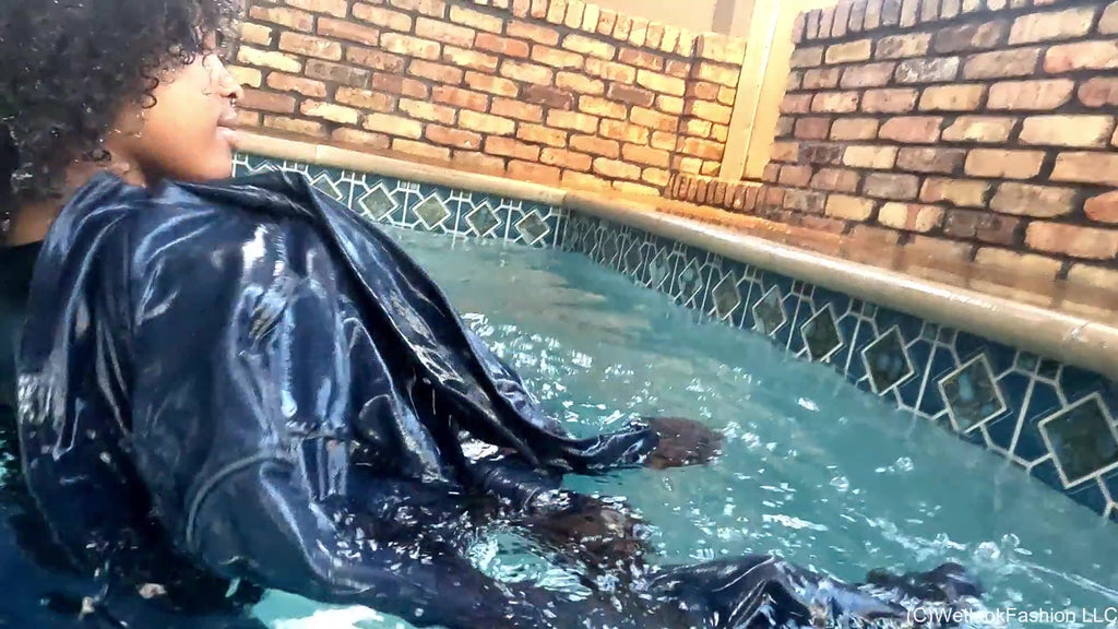 Denim Swim with Rose