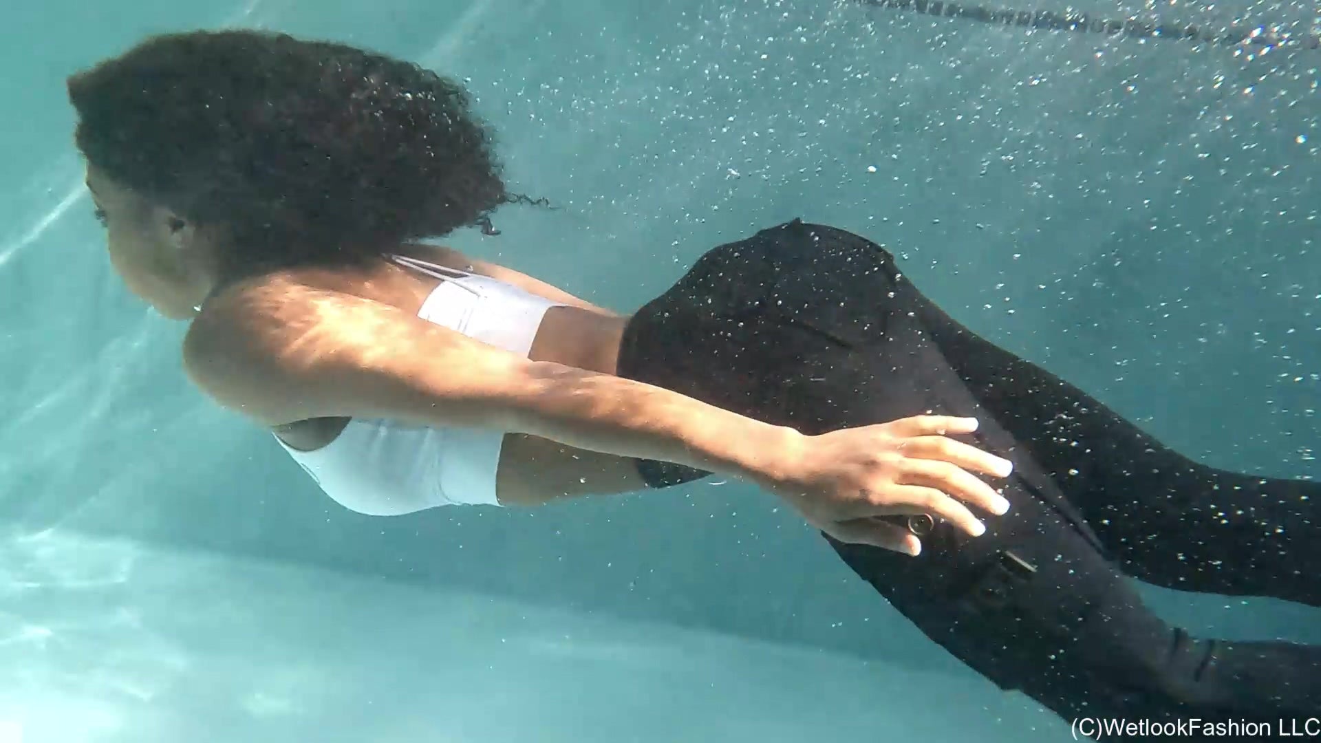 Rose Swims in a Matching Workout Set with a Jacket