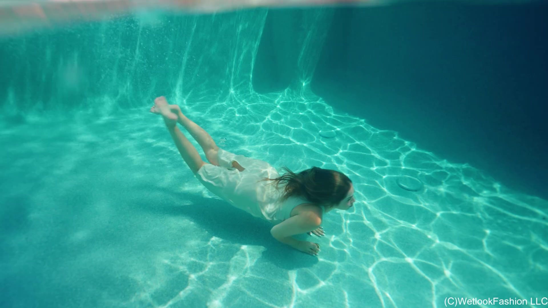 Samantha Gets Wet in a White Dress and a Leather Coat