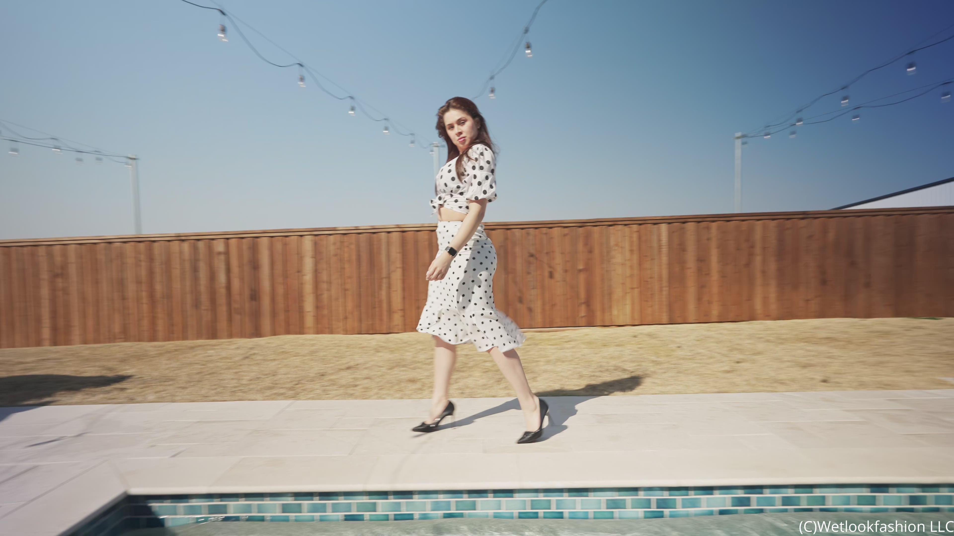Samantha Gets Wet Polka Dot Style