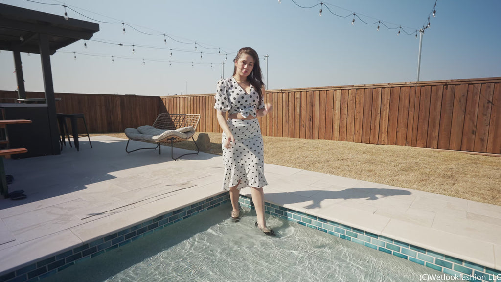 Samantha Gets Wet Polka Dot Style
