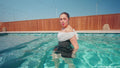 Samantha Goes for a Swim in a Elegant Minidress and Heels