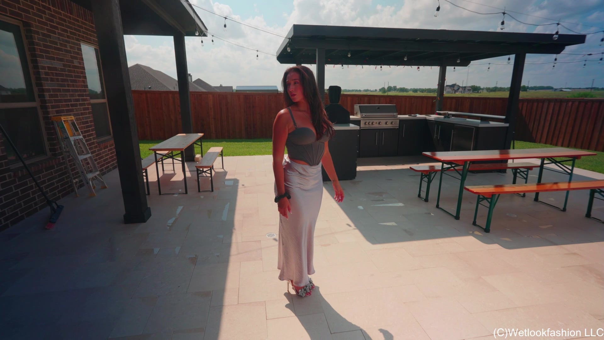 Shiny Wetlook with Iris