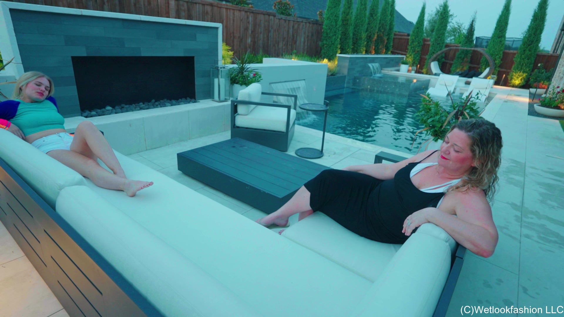 Summer Invites Ashley for a Spontaneous Swim