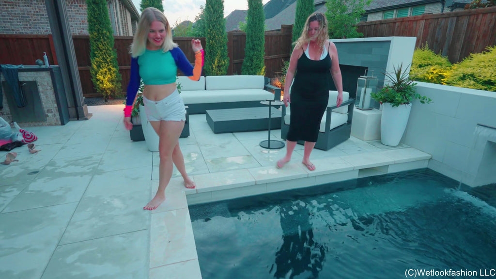 Summer Invites Ashley for a Spontaneous Swim