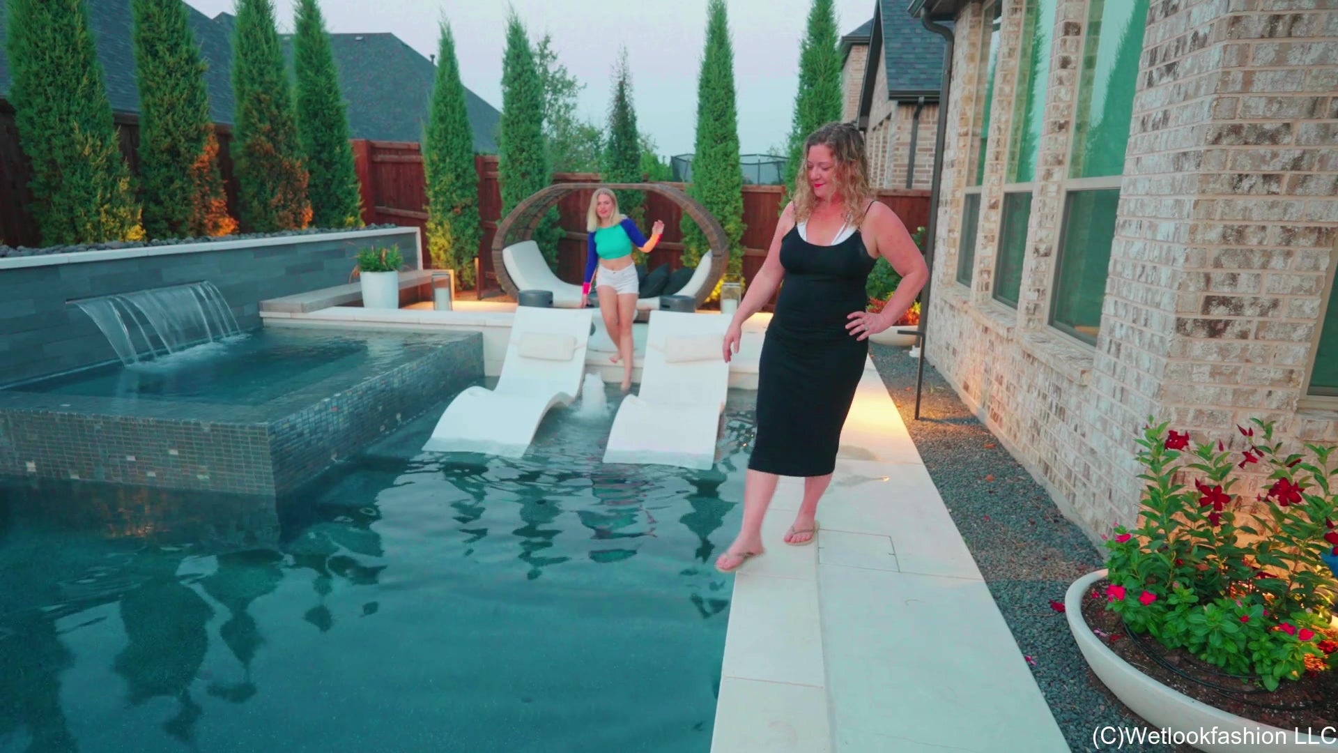Summer Invites Ashley for a Spontaneous Swim