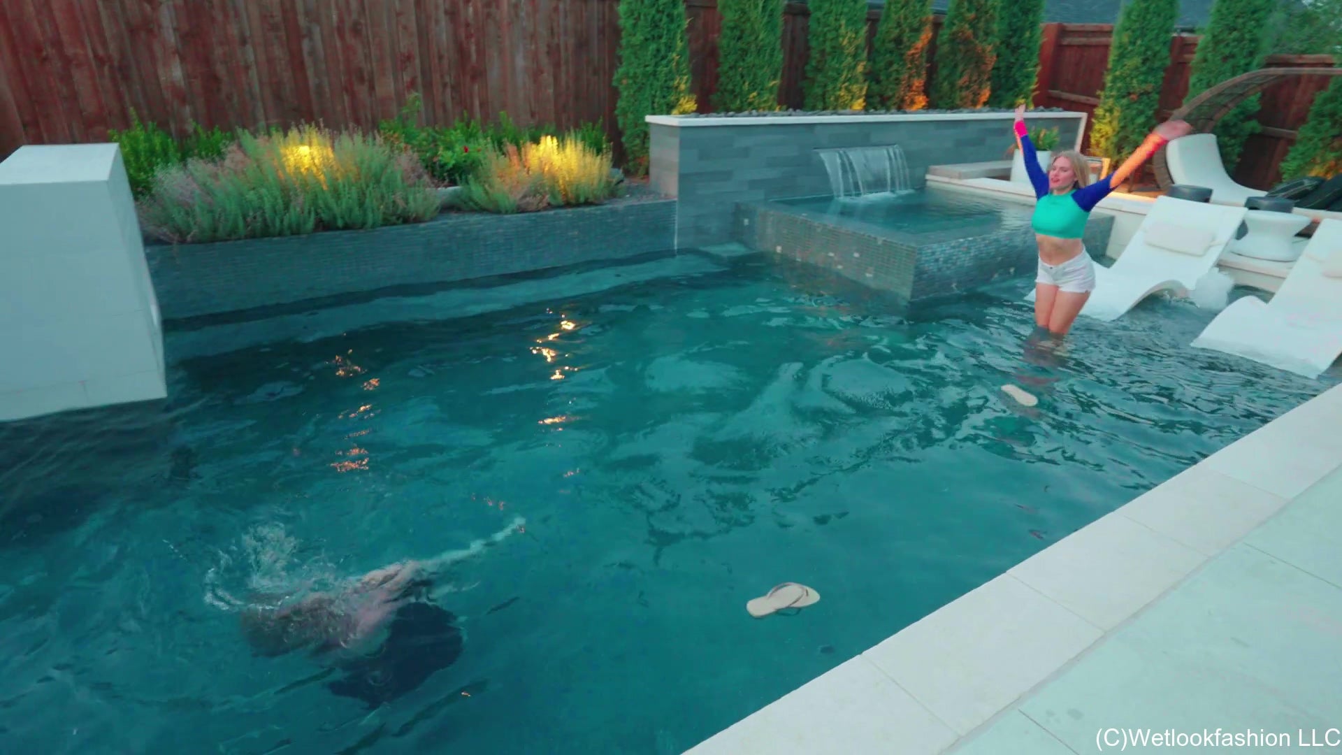 Summer Invites Ashley for a Spontaneous Swim