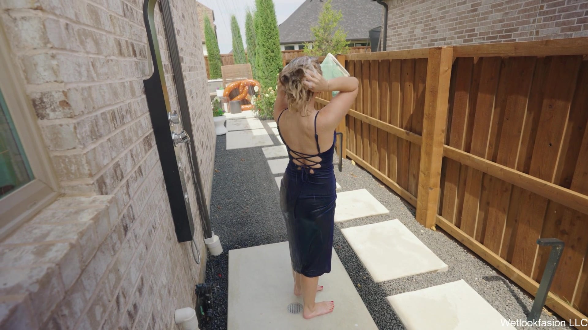 Summer Is Wet and Sparkly in a Velvet Dress