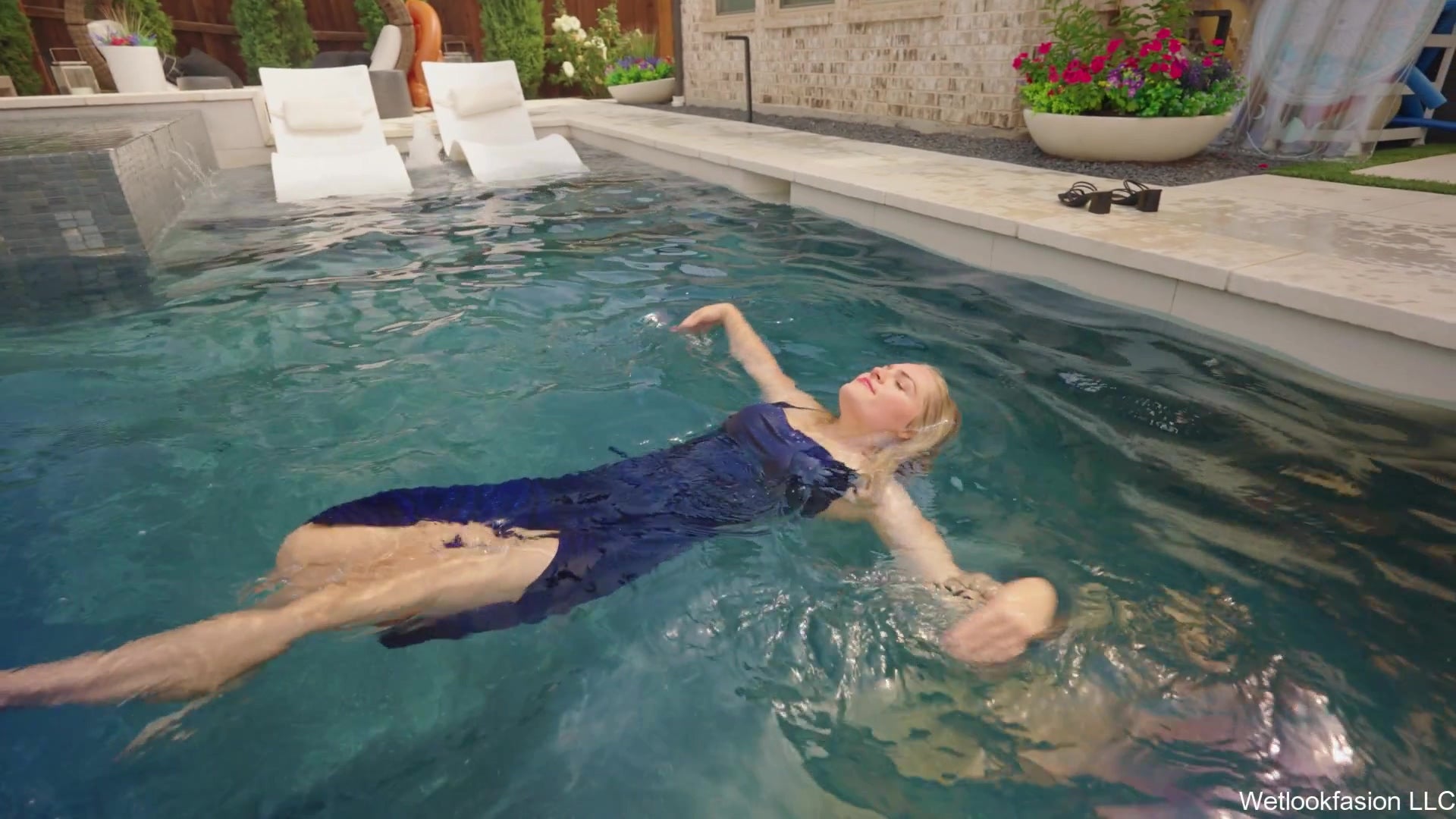 Summer Is Wet and Sparkly in a Velvet Dress