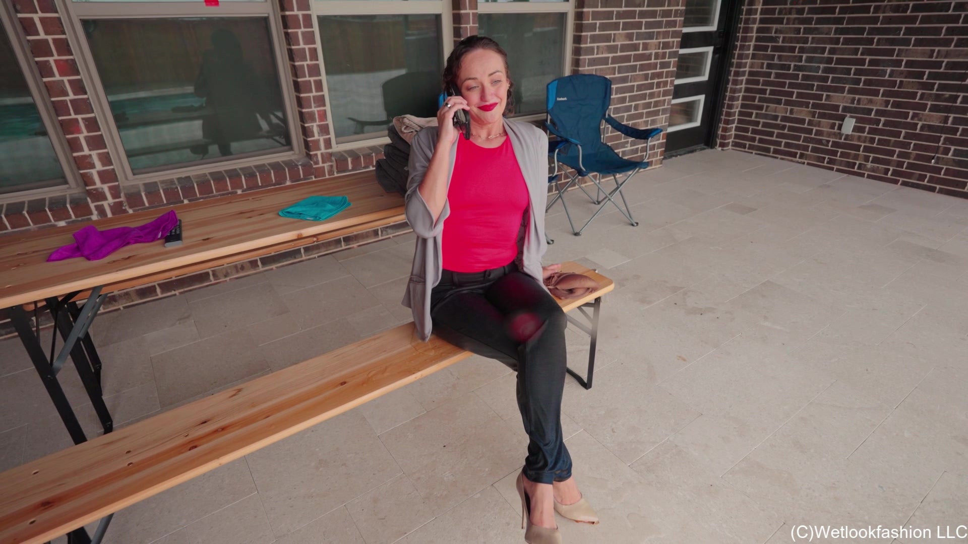 Tiffany's First Soaking Business at the New Pool