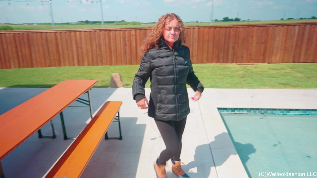 Tiffany's Swim in a Winter Outfit