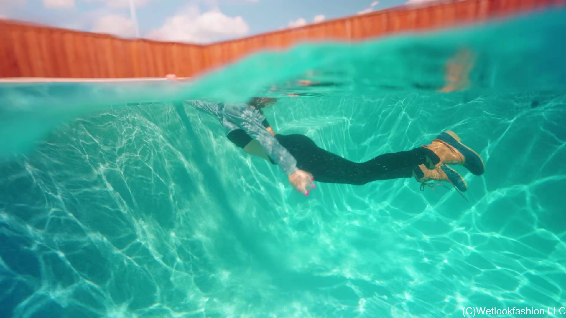 Tiffany's Swim in a Winter Outfit