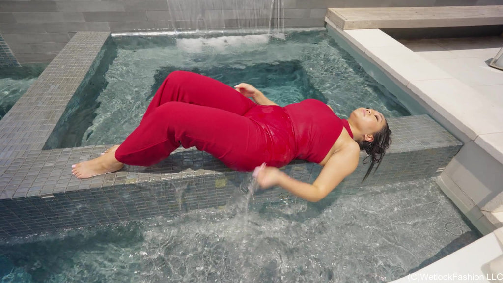 Tina Takes a Formal Swim and Shower