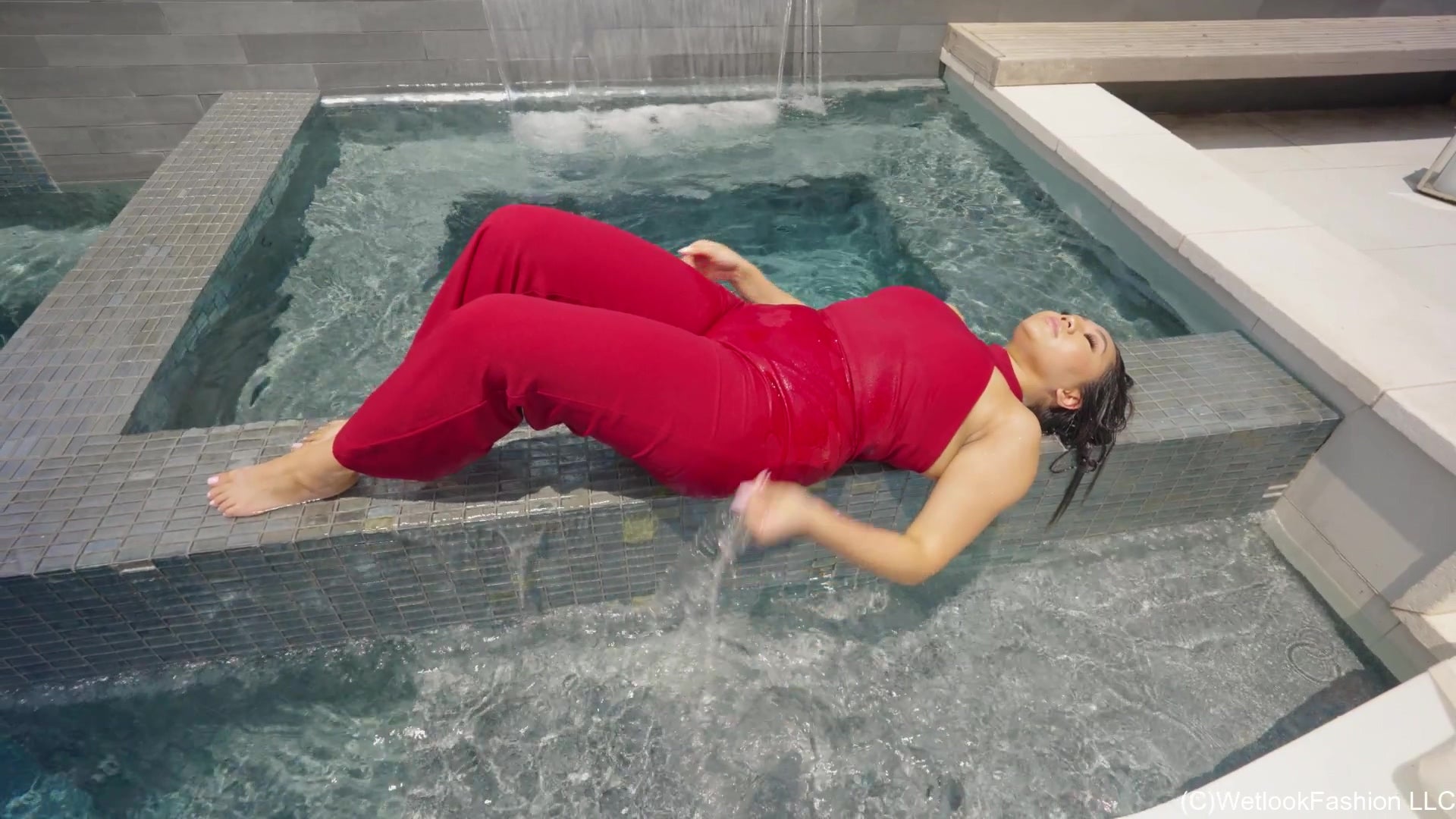 Tina Takes a Formal Swim and Shower