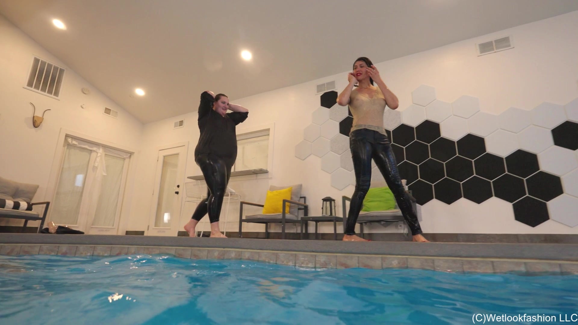 Vex Teaches Shannon How To Model in the Pool