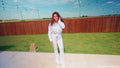 Yesenia Gets Wet in White Jeans, Blouse and Heels